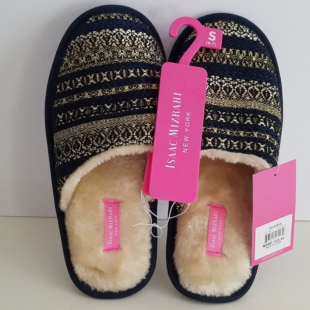Isaac Mizrahi NY slippers women size 5/6